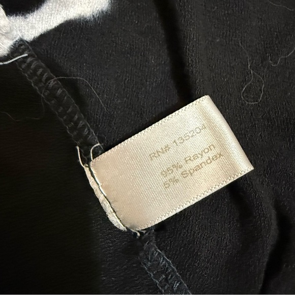 Boston Proper Black Tie Dye Sleeveless Open Front Cover-Up Vest Size Small - Picture 7 of 8